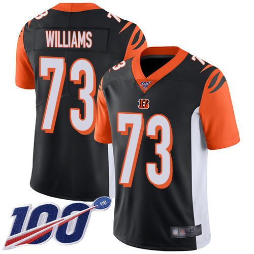 Cincinnati Bengals Limited Black Men Jonah Williams Home Jersey NFL Footballl #73 100th Season Vapor Untouchable->cincinnati bengals->NFL Jersey